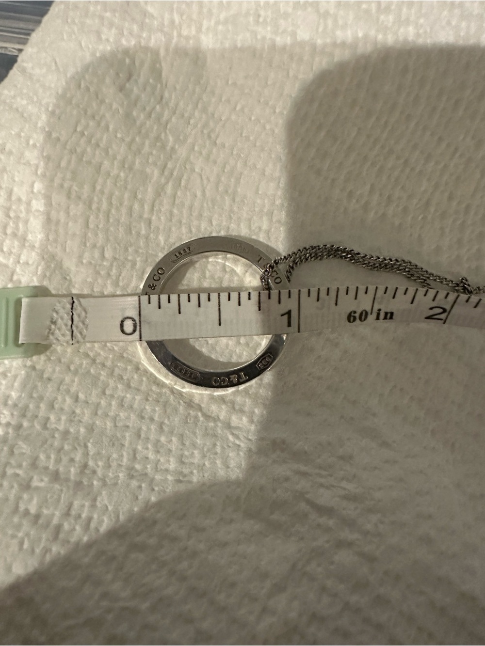Tiffany & Co. 1837 Open Circle Pendant Necklace - Picture 8 of 8